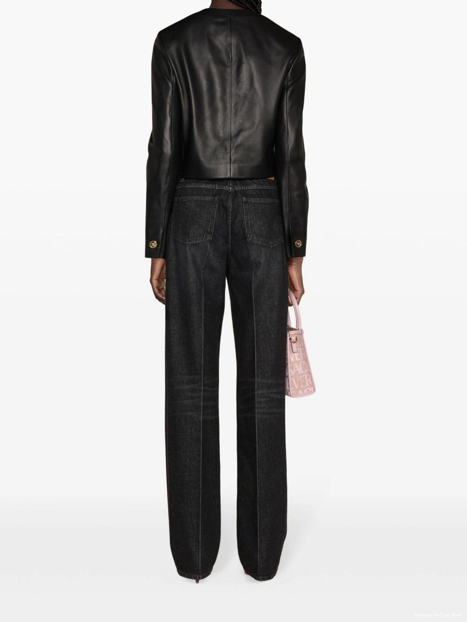 Affordable leather Medusa Women jacket Versace 0612